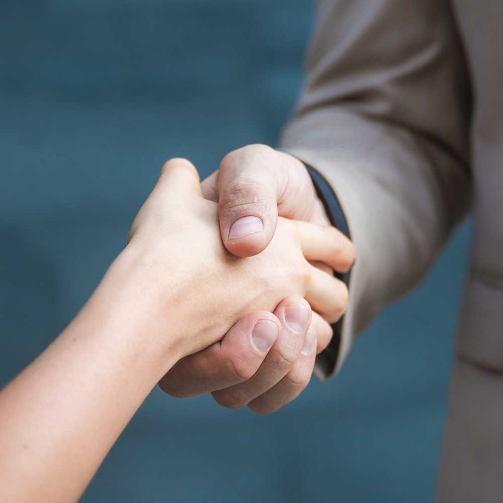 Kättely kuvituskuva
